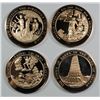 Image 1 : ( 4 ) FRANKLIN MINT COLLECTABLE MEDALS OF THE BIBLE: