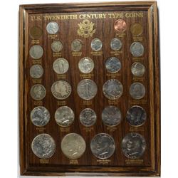 U.S. 20th Century Type Coins セット 20th CENTURY US COIN TYPE SET COLLECTION - FRAMED