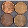 Image 1 : 4 LINCOLN CENTS 1913, 17, 18, 34
