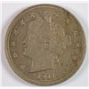 Image 1 : 1911 LIBERTY NICKEL AU