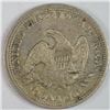Image 2 : 1857 SEATED LIBERTY QUARTER CH AU