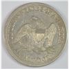 Image 2 : 1858 SEATED LIBERTY HALF AU