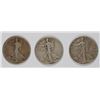 Image 1 : ( 3 ) WALKING LIBERTY HALF DOLLARS: 1928-S FINE, 1929-S VF & 1917 VG