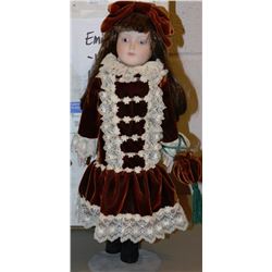 EMILY-FRANKLIN HEIRLOOM DOLL COMES WITH COA