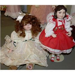 2 COLLECTOR DOLLS INCLUDING SIT DOWN BRADLEY