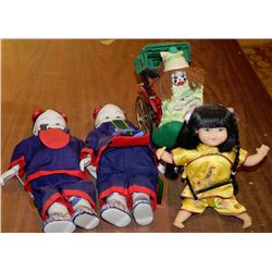 LOT OF 4 INTERNATIONAL DOLLS INCLUDING CHINA DOLL