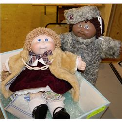 2 CABBAGE PATCH DOLLS INCLUDING 1 WITH CERTIFICATE