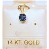 Image 1 : 14K SAPPHIRE PENDANT