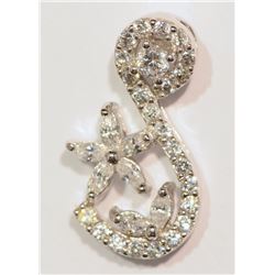STERLING SILVER CUBIC ZIRCONIA PENDANT