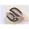 Image 1 : STERLING SILVER BLACK & WHITE CUBIC ZIRCONIA