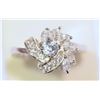 Image 1 : STERLING SILVER CUBIC ZIRCONIA RING