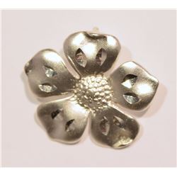 STERLING SILVER FLOWER PENDANT