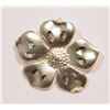 Image 1 : STERLING SILVER FLOWER PENDANT