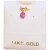Image 1 : 14K GOLD RUBY PENDANT