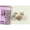 Image 2 : 14K GOLD CUBIC ZIRCONIA EARRINGS