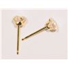 Image 3 : 14K GOLD CUBIC ZIRCONIA EARRINGS