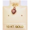 Image 1 : 10K GOLD GARNET & PINK TOURMALINE HEART-