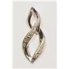 Image 1 : STERLING SILVER DIAMOND PENDANT