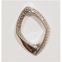 STERLING SILVER DIAMOND PENDANT