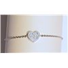 Image 1 : STERLING SILVER CUBIC ZIRCONIA HEART DESIGN