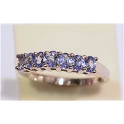 STERLING SILVER TANZANITE RING