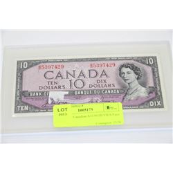 1954 CASED CANADIAN $10.00 DEVILS FACE COYNE/TOWER