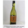 Image 1 : 750ML BOTTLE OF 5 VINEYARDS 2012 CHARDONNAY  X3