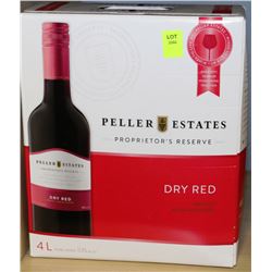 4L BOX OF PELLER ESTATES DRY RED