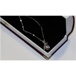 SWAROVSKI WHITE CRYSTAL PENDANT NECKLACE