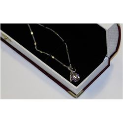SWAROVSKI WHITE CRYSTAL PENDANT NECKLACE