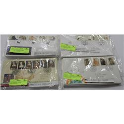 U.K. FIRST DAY COVERS 1990-95-96-97 X4