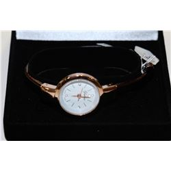 YUKAO WOMENS WATCH BROWN STRAP