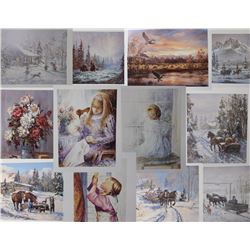 12 ASSORTED GEORGIA JARVIS & ILLES PRINTS