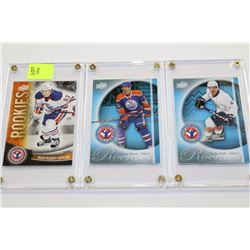 UPPER DECK ROOKIE CARDS X3