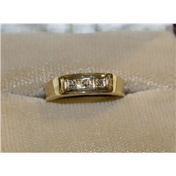 #9 10K GOLD MENS DIAMOND RING