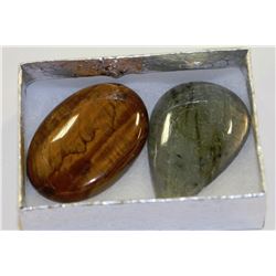 SET OF 2 MIXED GEMSTONES