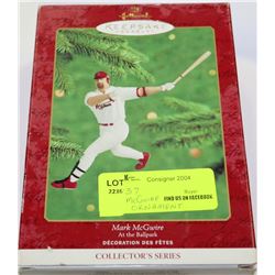 MARK MCGWIRE CHRISTMAS ORNAMENT