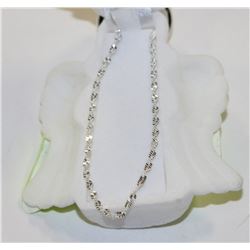 18" WAVE STYLE STERLING SILVER CHAIN IN ANGEL