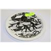 Image 1 : WEDGEWOOD SIGNED PLATE BY CLARE LEIGHTON ON ICE