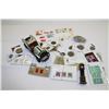 Image 1 : BOX OF COLLECTIBLE STAMPS, COINS, OLYMPIC PINS,