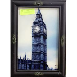 BIG BEN PAINTED GLASS PICTURE