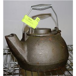 ANTIQUE CAST IRON KETTLE
