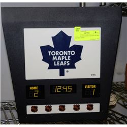 NHL TORONTO MAPLE LEAFS SCORE BOARD LIGHT