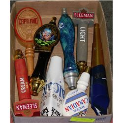 COLLECTION OF EIGHT BEER TAP HANDLES