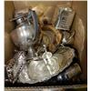 Image 1 : BOX OF SILVER DISHES