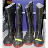 Image 1 : 2 PAIRS OF STEEL-TOE RUBBER BOOTS *NEW* SIZE 41