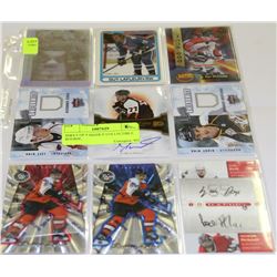 SHEET OF 9 HIGHLY COLLECTIBLE ROOKIE,