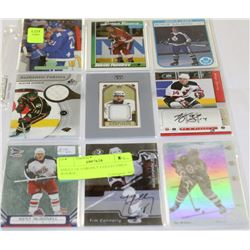 SHEET OF 9 HIGHLY COLLECTIBLE ROOKIE,
