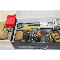 BOX W/LARGE COLLECTION OF MAGIC "THE