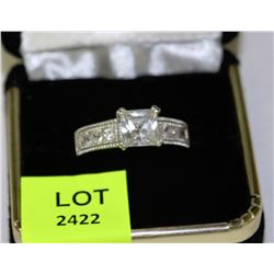 .925 ENGAGEMENT STYLE RING W/CZ'S